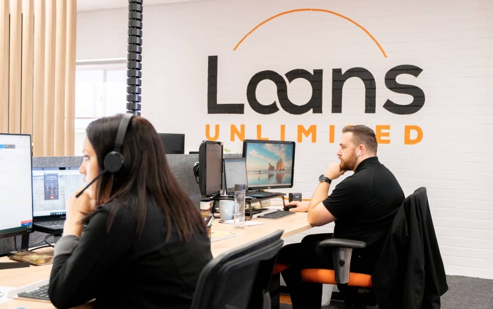 Loans Unlimited staff at work.