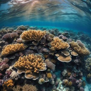 beautiful coral in the great barrier reef
